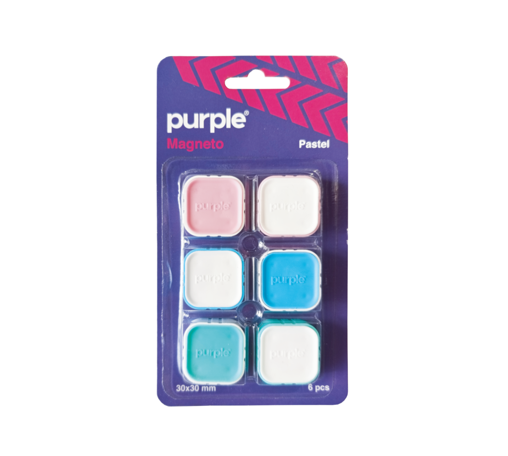 blister-6-aimants-magneto-pastel-purple-fournitures-scolaires-et